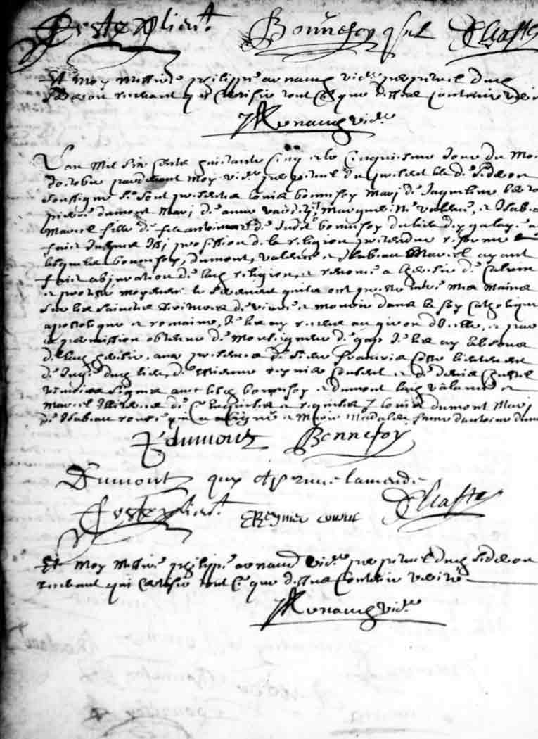 suite abjurations  Sderon