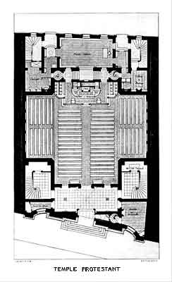 plan du grand temple de Lyon